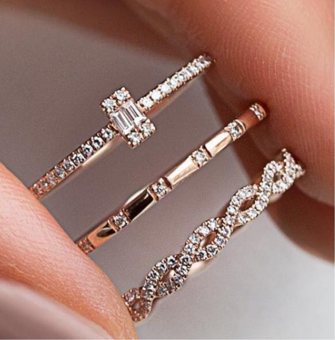 best Flash diamond inlaid zircon ring jewelry Accessories shop online at M2K Trends for Fashion Jewelry