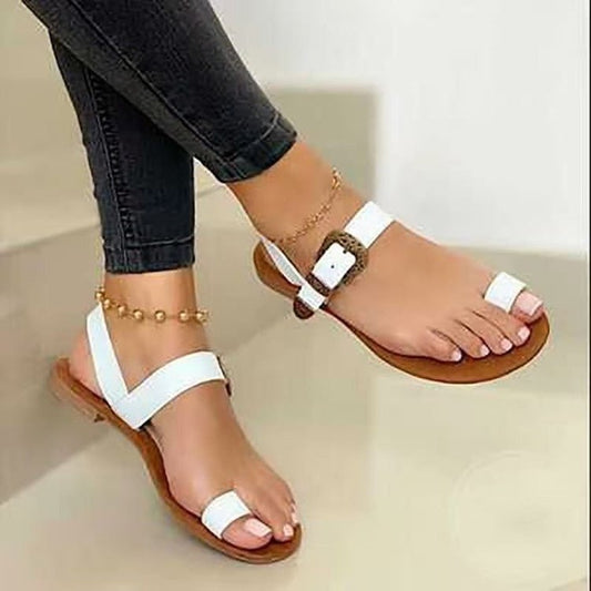 best Flat Sandals With Toe Buckle Casual Sandals sandals shop online at M2K Trends for #CanadaApparel #CanadianDesign