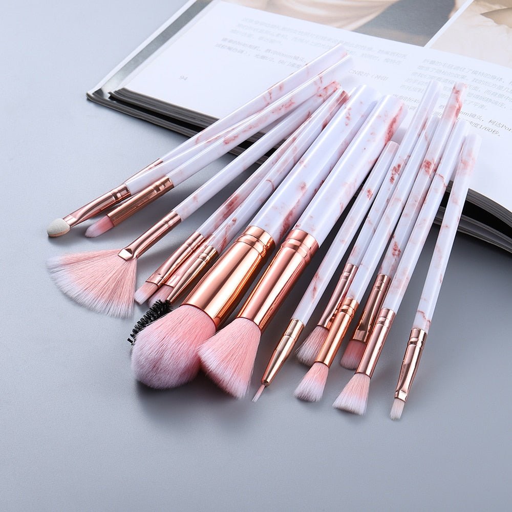 best FLD 5/15Pcs Makeup Brushes Tool Set Cosmetic Powder Eye Shadow Foundation Blush Blending Beauty Make Up Brush Maquiagem 0 shop online at M2K Trends for