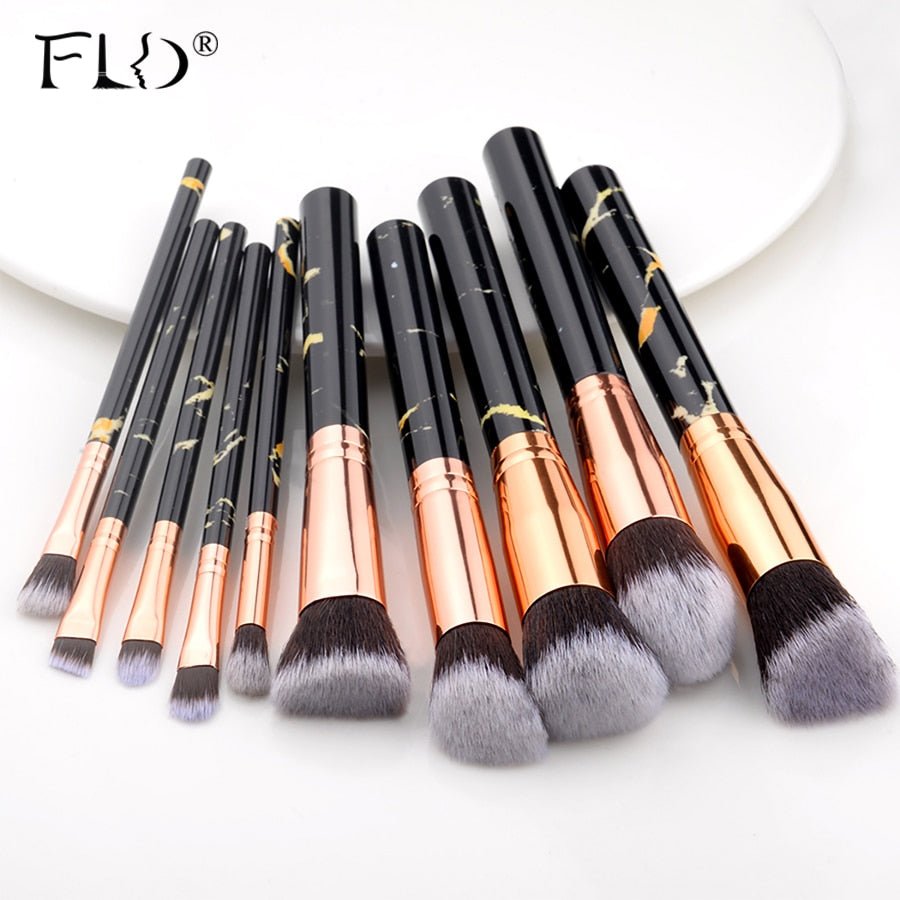 best FLD 5/15Pcs Makeup Brushes Tool Set Cosmetic Powder Eye Shadow Foundation Blush Blending Beauty Make Up Brush Maquiagem 0 shop online at M2K Trends for