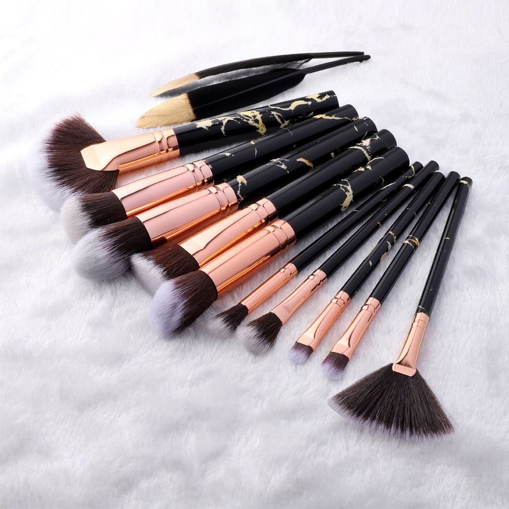 best FLD 5/15Pcs Makeup Brushes Tool Set Cosmetic Powder Eye Shadow Foundation Blush Blending Beauty Make Up Brush Maquiagem 0 shop online at M2K Trends for