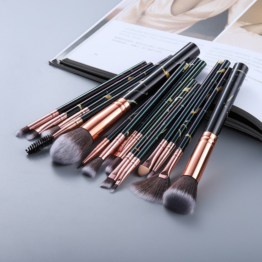 best FLD 5/15Pcs Makeup Brushes Tool Set Cosmetic Powder Eye Shadow Foundation Blush Blending Beauty Make Up Brush Maquiagem 0 shop online at M2K Trends for