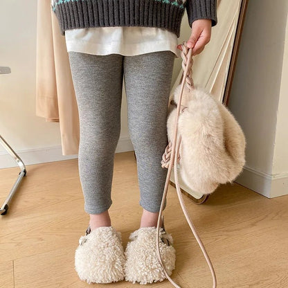 best Fleece Lining Warm Winter Autumn Kids Clothes Toddler Girls Leggings Fashion Kid Pants Cotton Girls Trousers Baby Thick Leggings shop online at M2K Trends for