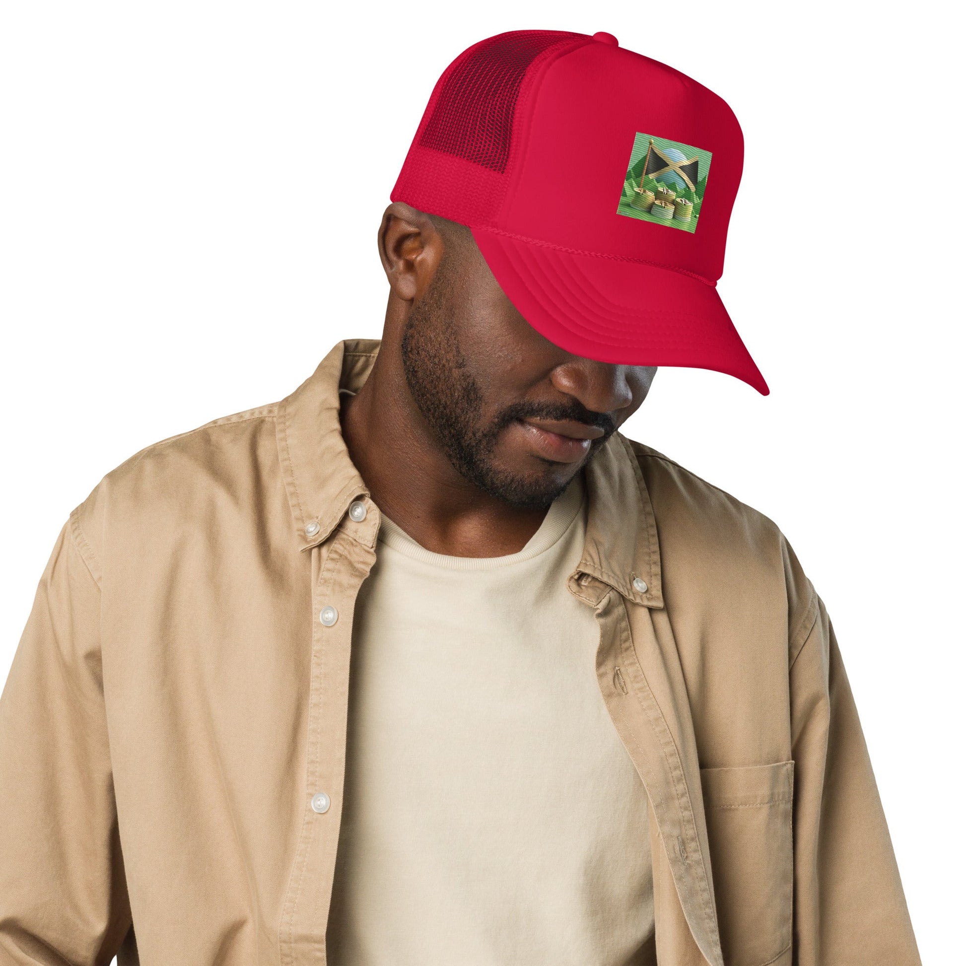 best Foam trucker Jamaica hat cap cap and hat shop online at M2K Trends for Jamaica cap hat