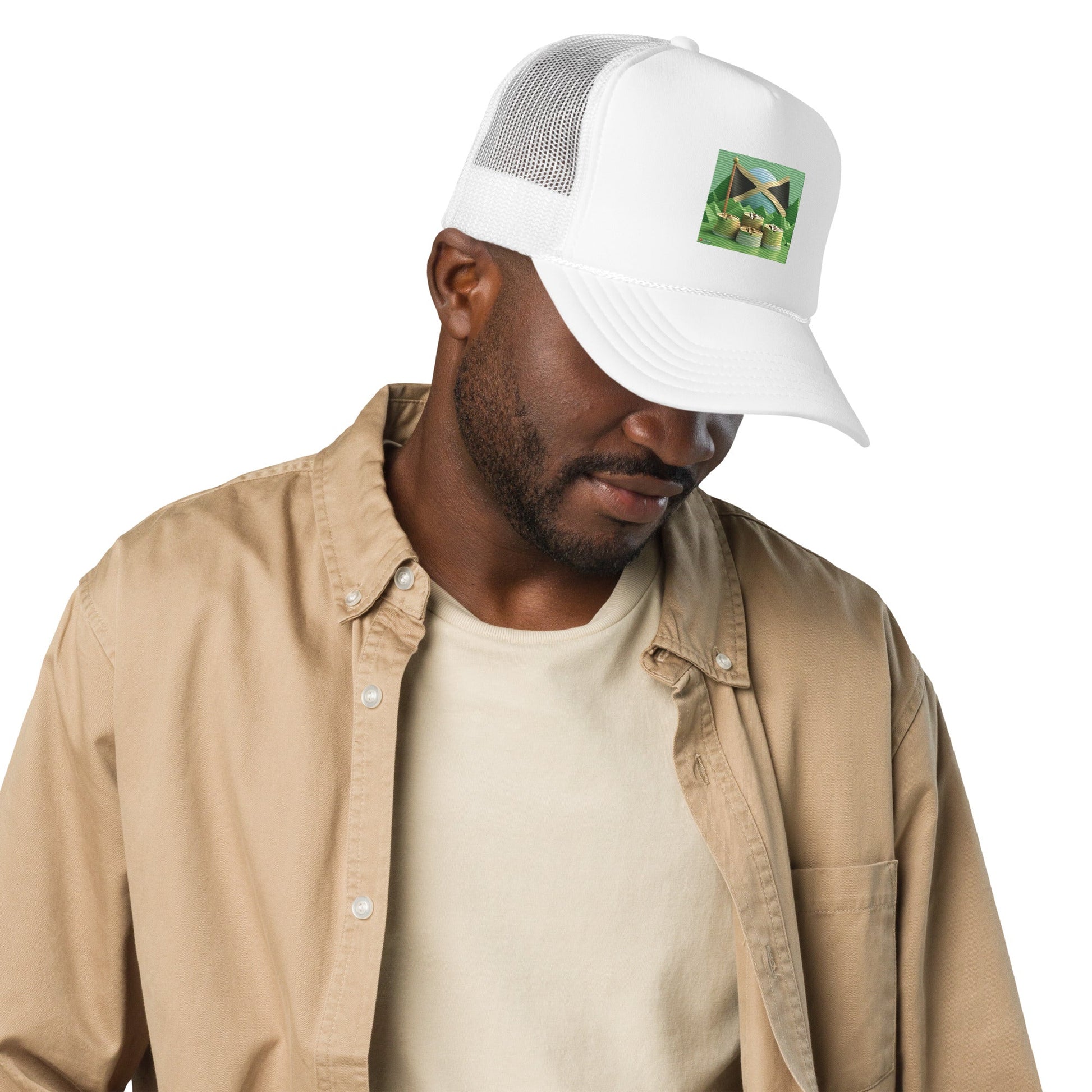 best Foam trucker Jamaica hat cap cap and hat shop online at M2K Trends for Jamaica cap hat