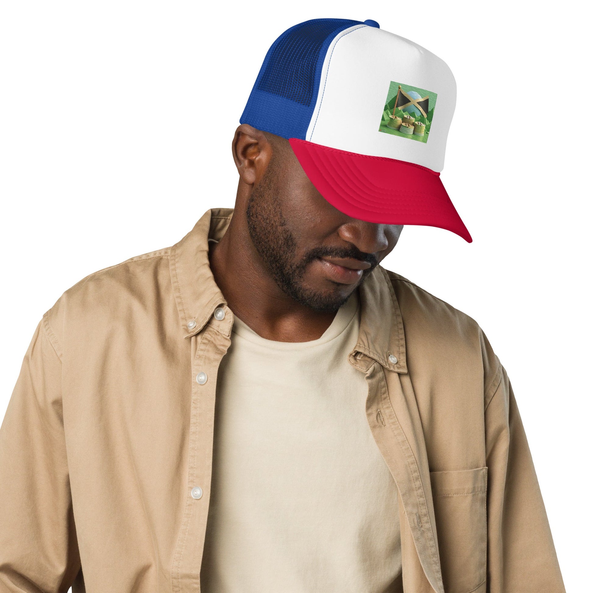 best Foam trucker Jamaica hat cap cap and hat shop online at M2K Trends for Jamaica cap hat