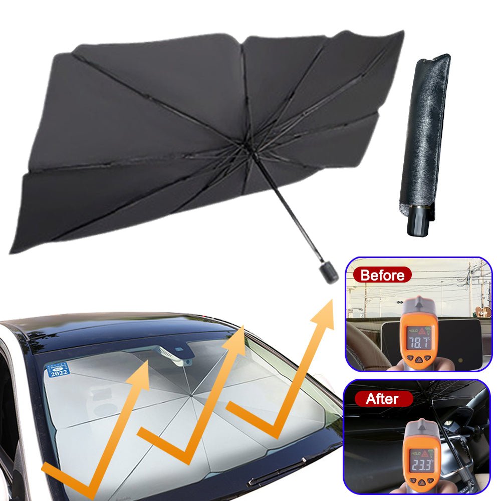 best Foldable Car Windshield Sun Shade Umbrella UV Protection Heat Insulation Parasol Auto Front Window Cover Interior Protector Summer Gadgets 0 shop online at M2K Trends for