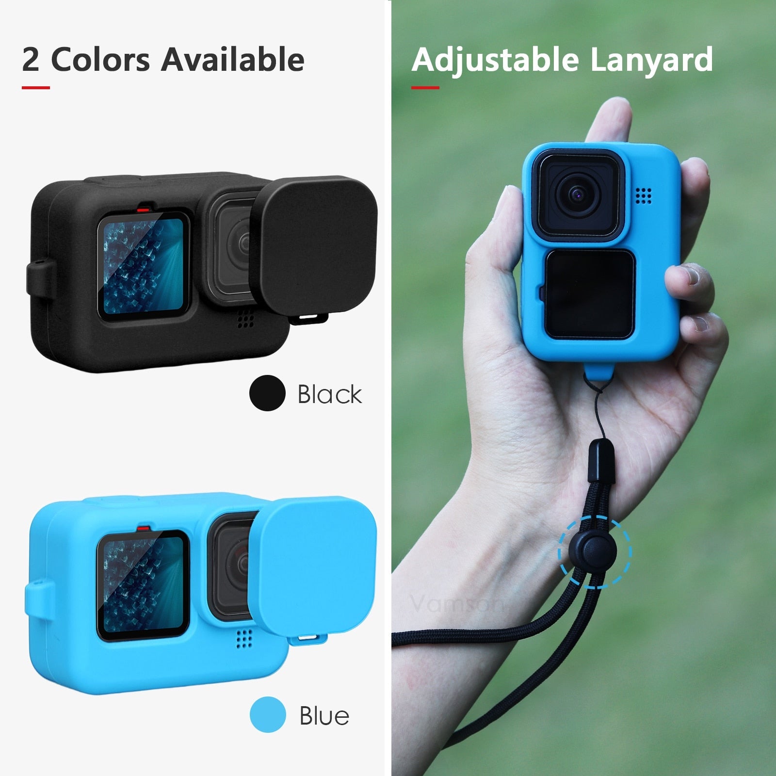 best for Gopro Hero 11 10 Black Soft Silicone Case for Go pro Hero 10 9 Silicone Protective Full Cover Shell Camera Accessorie VP662 0 shop online at M2K Trends for