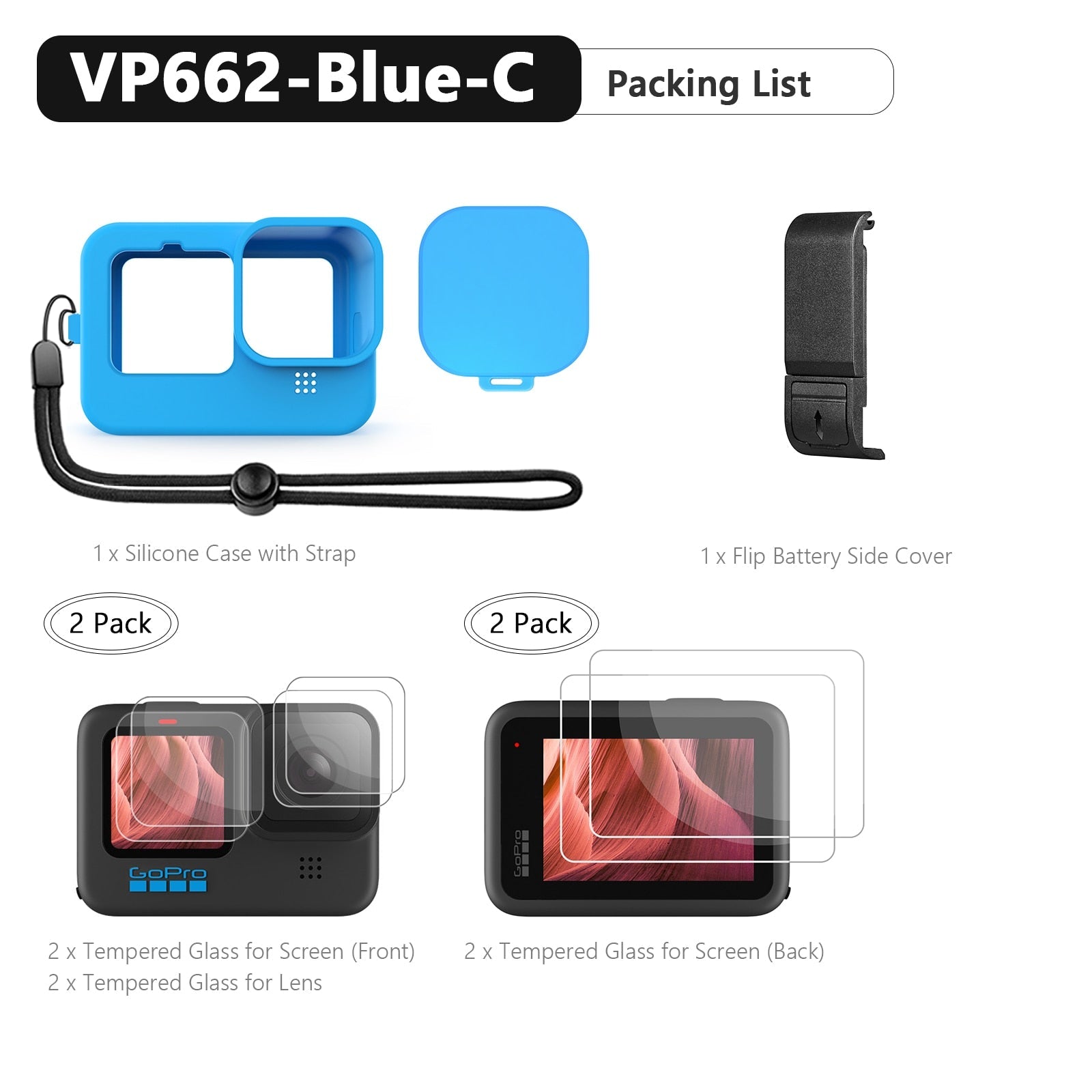 best for Gopro Hero 11 10 Black Soft Silicone Case for Go pro Hero 10 9 Silicone Protective Full Cover Shell Camera Accessorie VP662 0 shop online at M2K Trends for