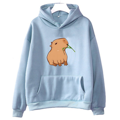 best Funny Capybara Print Hoodie Women/Men Kawaii Cartoon Tops Sweatshirt for Girls Unisex Fashion Harajuku Graphic Hooded Pullovers 0 shop online at M2K Trends for