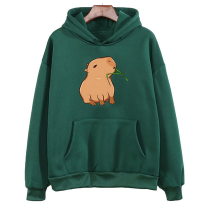 best Funny Capybara Print Hoodie Women/Men Kawaii Cartoon Tops Sweatshirt for Girls Unisex Fashion Harajuku Graphic Hooded Pullovers 0 shop online at M2K Trends for