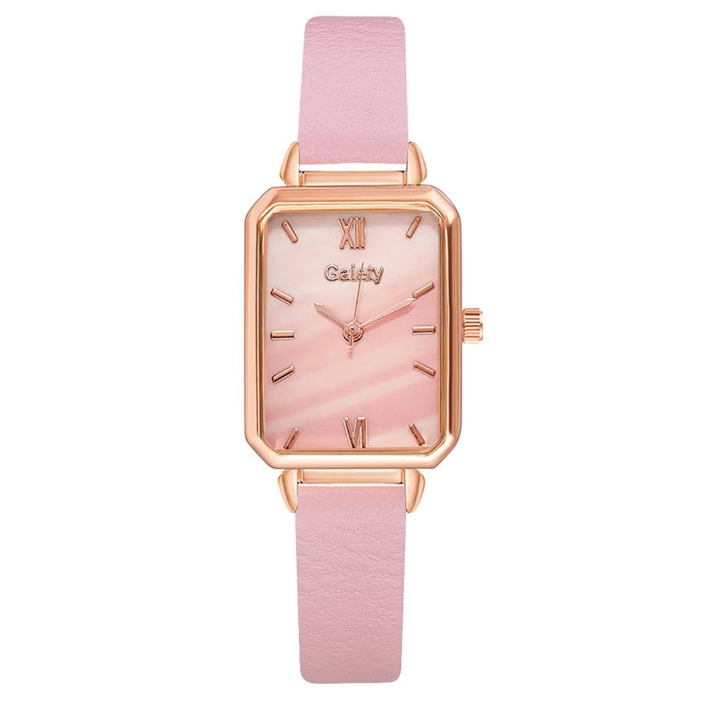 best Gaiety Brand Women Watches Fashion Square Ladies Quartz Watch Bracelet Set Green Dial Simple Rose Gold Mesh Luxury Women Watches Ladies watch shop online at M2K Trends for Watch