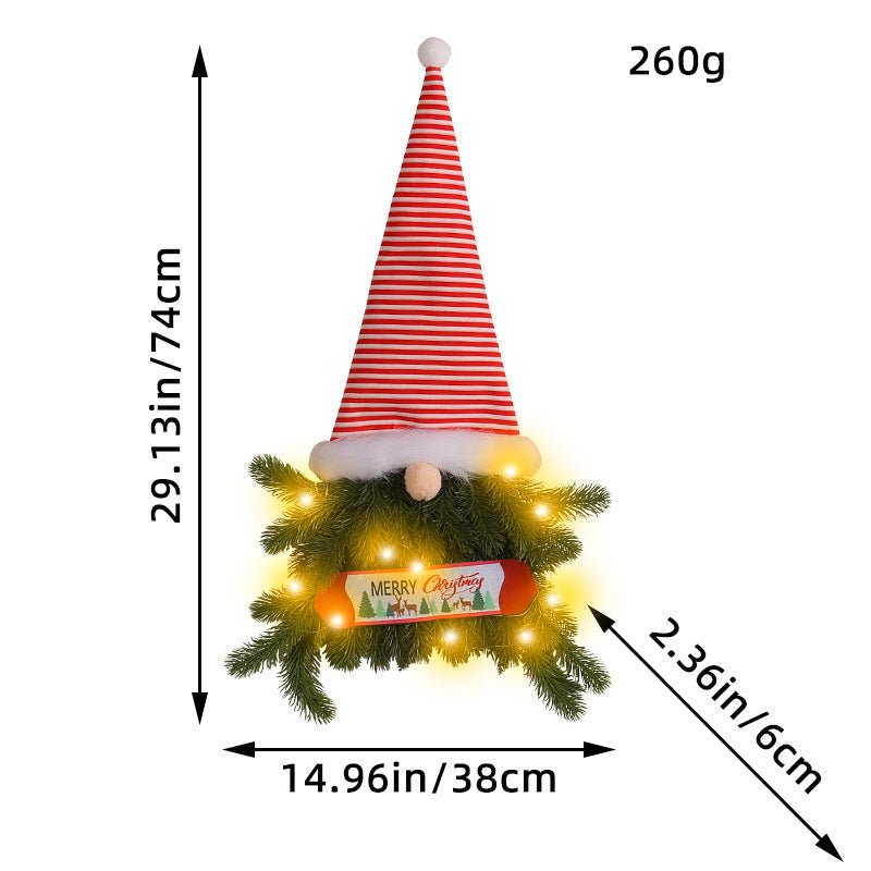 best Glowing Christmas Wreath Upside Down Tree Stripes A Tall Hat 0 shop online at M2K Trends for