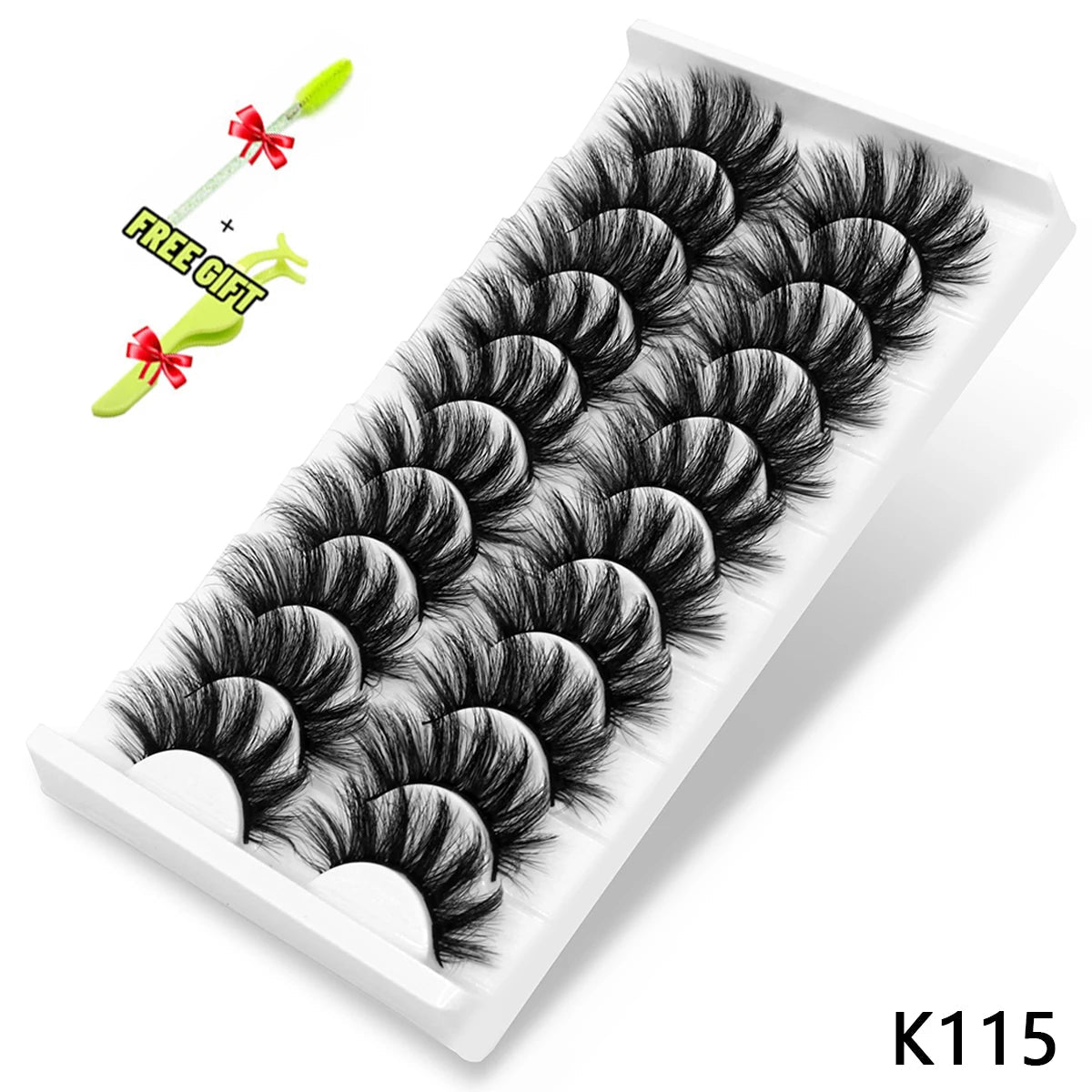 best GROINNEYA Lashes 5/10 Pairs 3D Faux Mink Lashes Fluffy Soft Wispy Volume Natural long False Eyelashes Reusable Eyelashs Makeup shop online at M2K Trends for