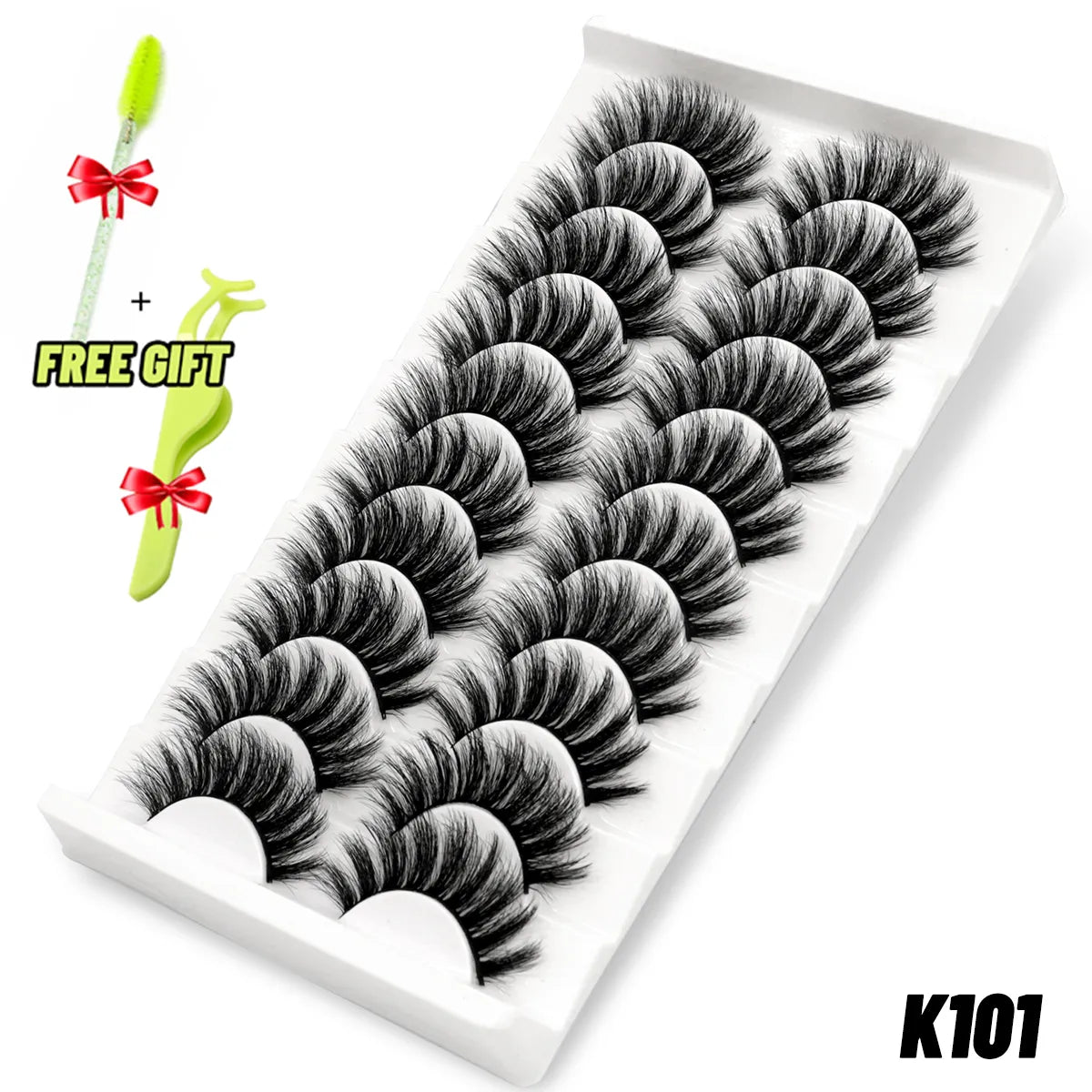 best GROINNEYA Lashes 5/10 Pairs 3D Faux Mink Lashes Fluffy Soft Wispy Volume Natural long False Eyelashes Reusable Eyelashs Makeup shop online at M2K Trends for