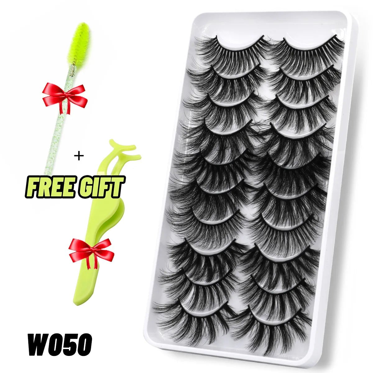 best GROINNEYA Lashes 5/10 Pairs 3D Faux Mink Lashes Fluffy Soft Wispy Volume Natural long False Eyelashes Reusable Eyelashs Makeup shop online at M2K Trends for