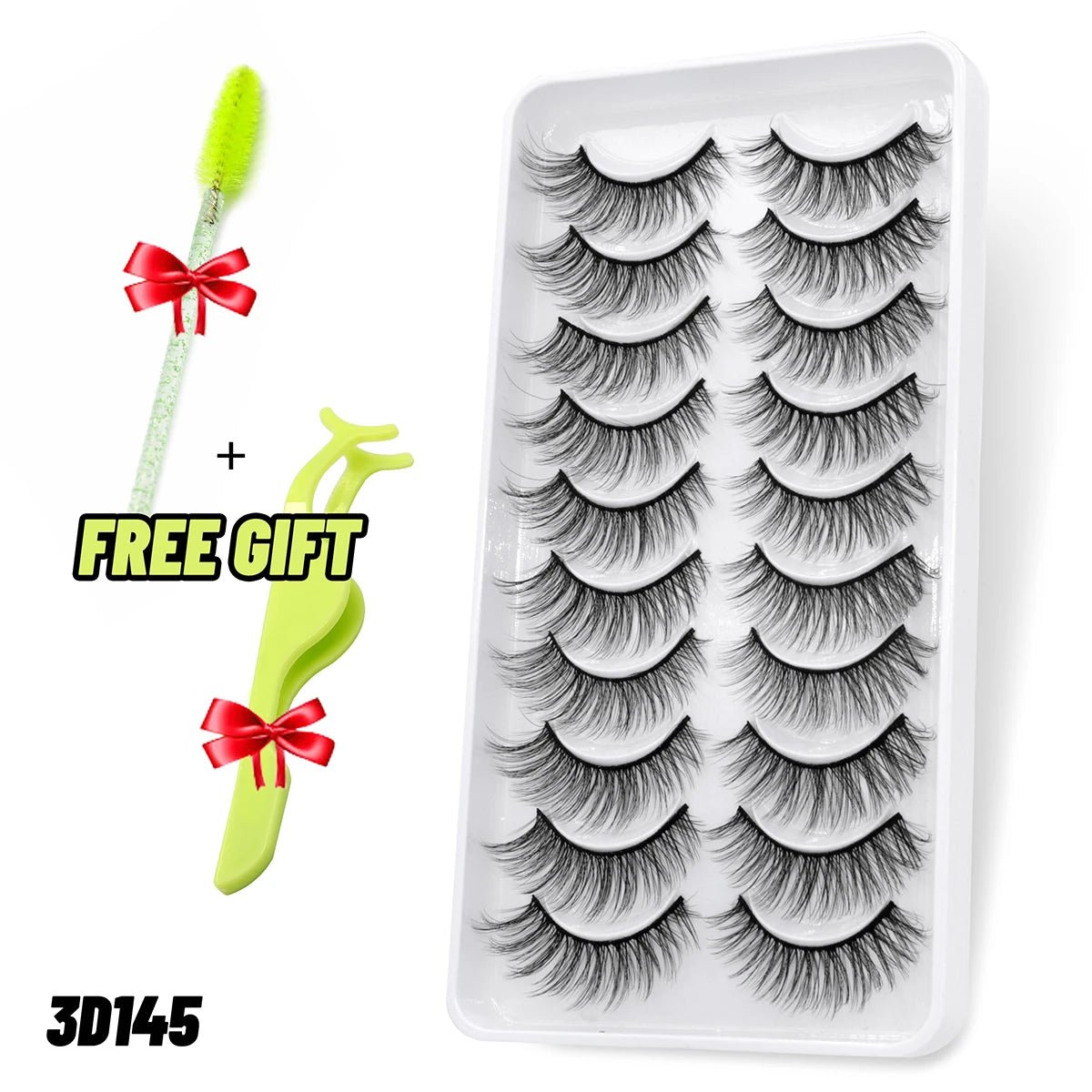 best GROINNEYA Lashes 5/10 Pairs 3D Faux Mink Lashes Fluffy Soft Wispy Volume Natural long False Eyelashes Reusable Eyelashs Makeup shop online at M2K Trends for