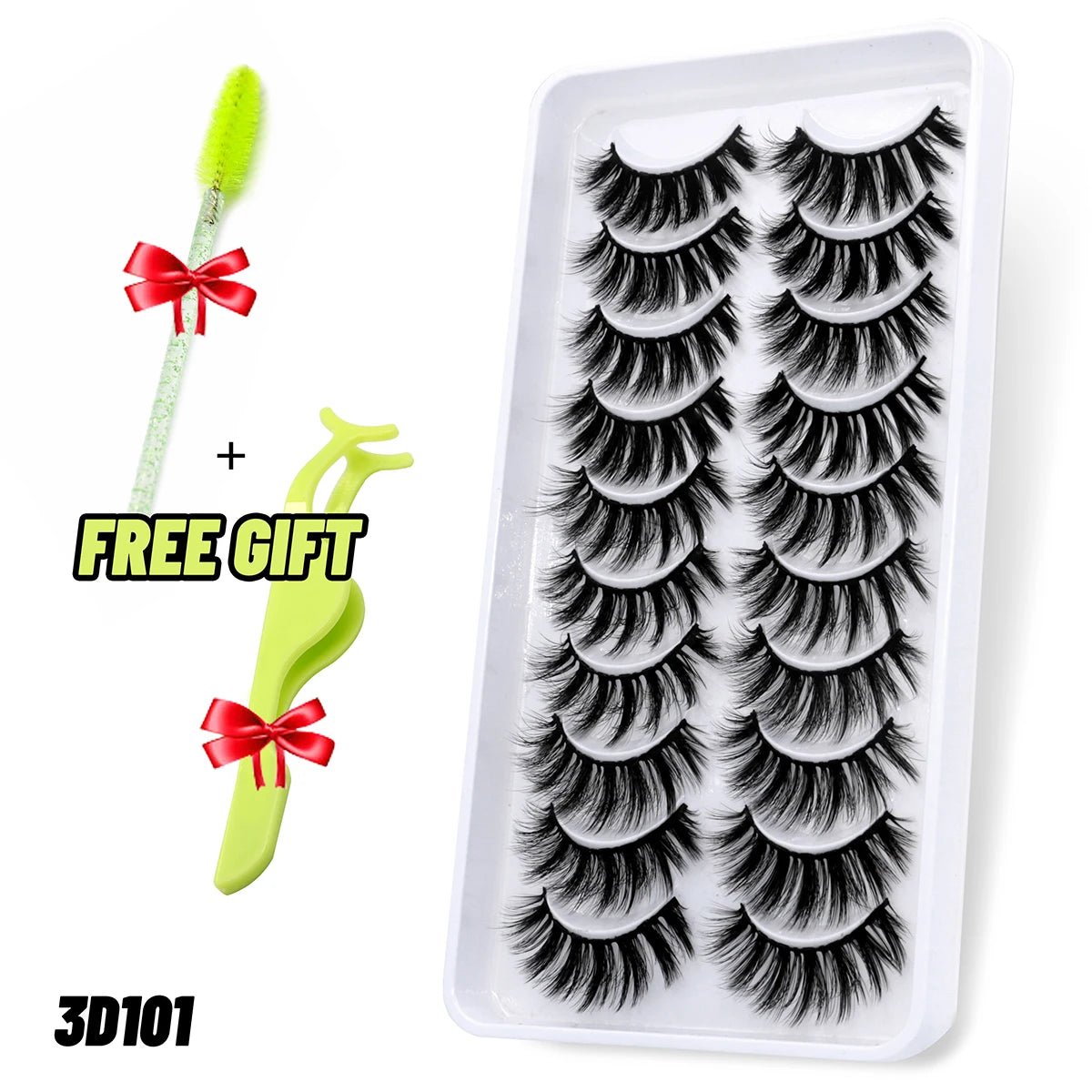 best GROINNEYA Lashes 5/10 Pairs 3D Faux Mink Lashes Fluffy Soft Wispy Volume Natural long False Eyelashes Reusable Eyelashs Makeup shop online at M2K Trends for