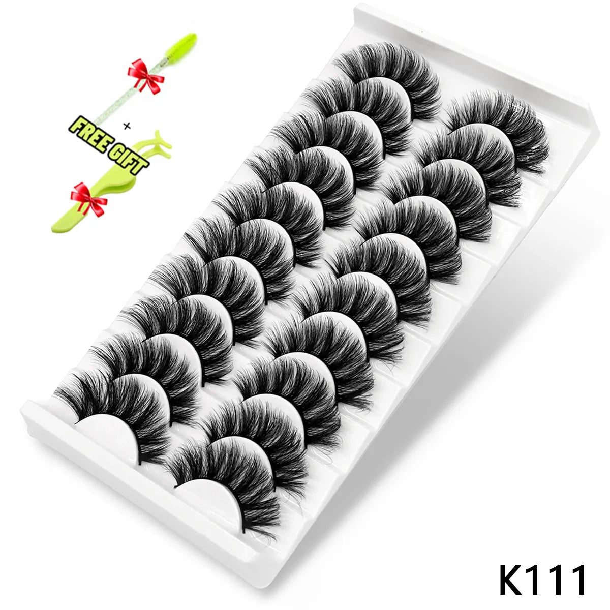 best GROINNEYA Lashes 5/10 Pairs 3D Faux Mink Lashes Fluffy Soft Wispy Volume Natural long False Eyelashes Reusable Eyelashs Makeup shop online at M2K Trends for