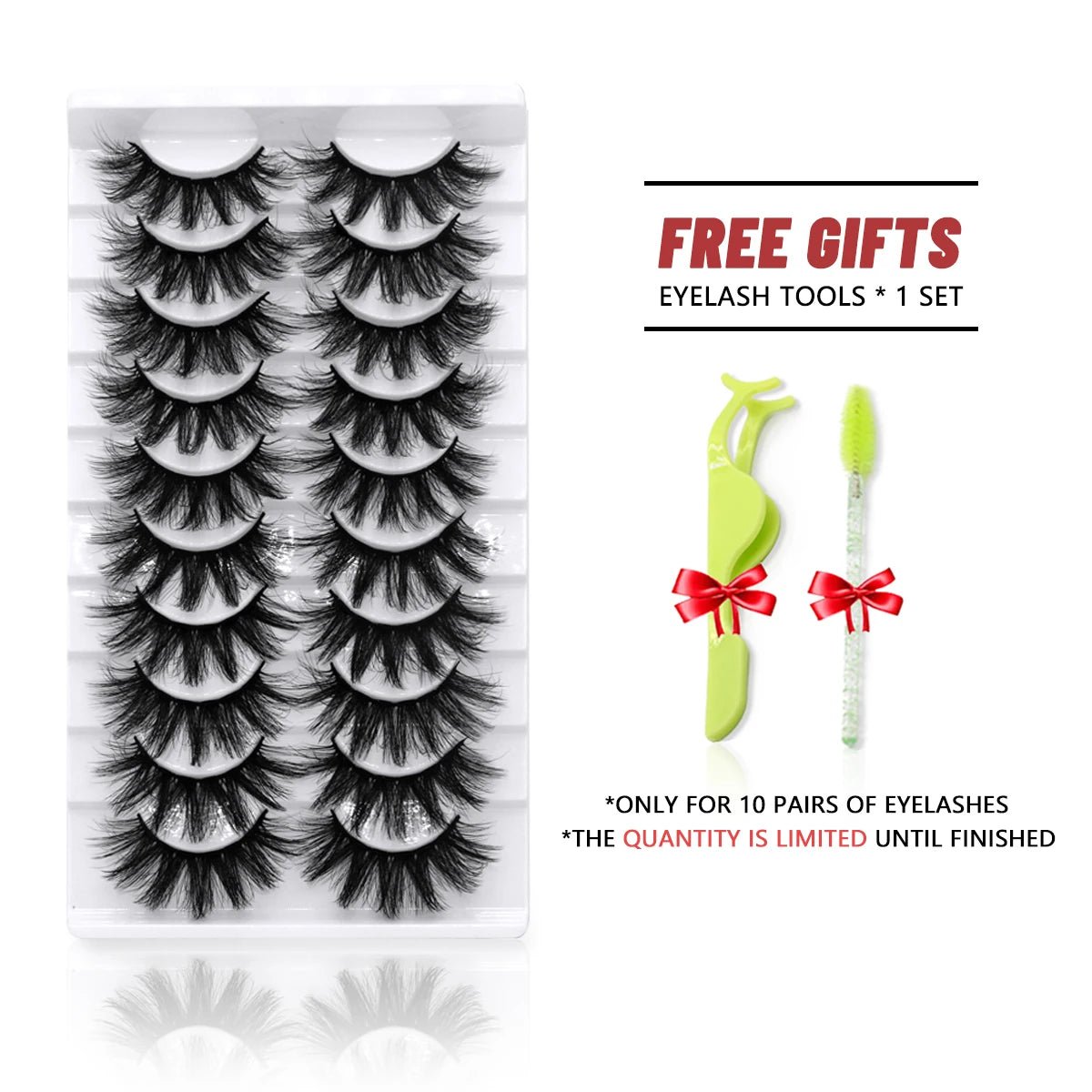 best GROINNEYA Lashes 5/10 Pairs 3D Faux Mink Lashes Fluffy Soft Wispy Volume Natural long False Eyelashes Reusable Eyelashs Makeup shop online at M2K Trends for