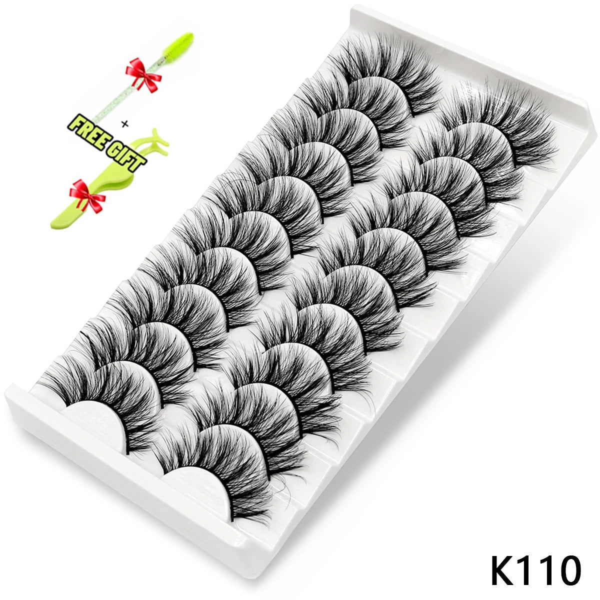 best GROINNEYA Lashes 5/10 Pairs 3D Faux Mink Lashes Fluffy Soft Wispy Volume Natural long False Eyelashes Reusable Eyelashs Makeup shop online at M2K Trends for