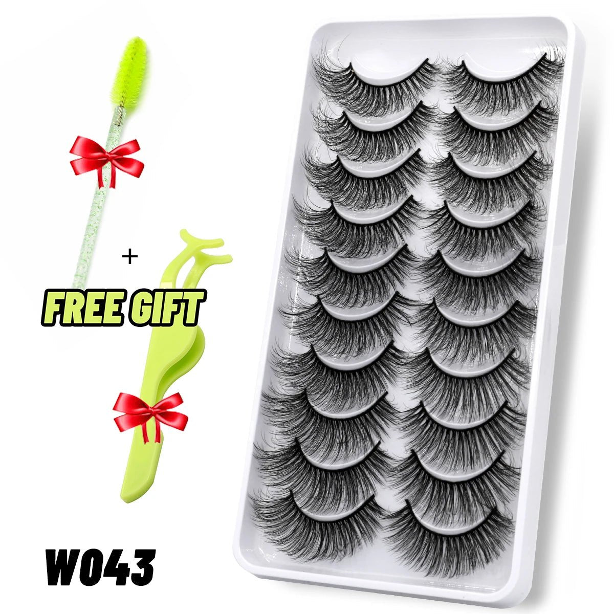 best GROINNEYA Lashes 5/10 Pairs 3D Faux Mink Lashes Fluffy Soft Wispy Volume Natural long False Eyelashes Reusable Eyelashs Makeup shop online at M2K Trends for