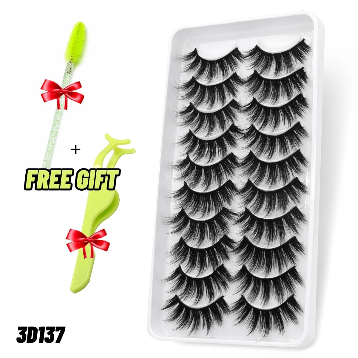 best GROINNEYA Lashes 5/10 Pairs 3D Faux Mink Lashes Fluffy Soft Wispy Volume Natural long False Eyelashes Reusable Eyelashs Makeup shop online at M2K Trends for