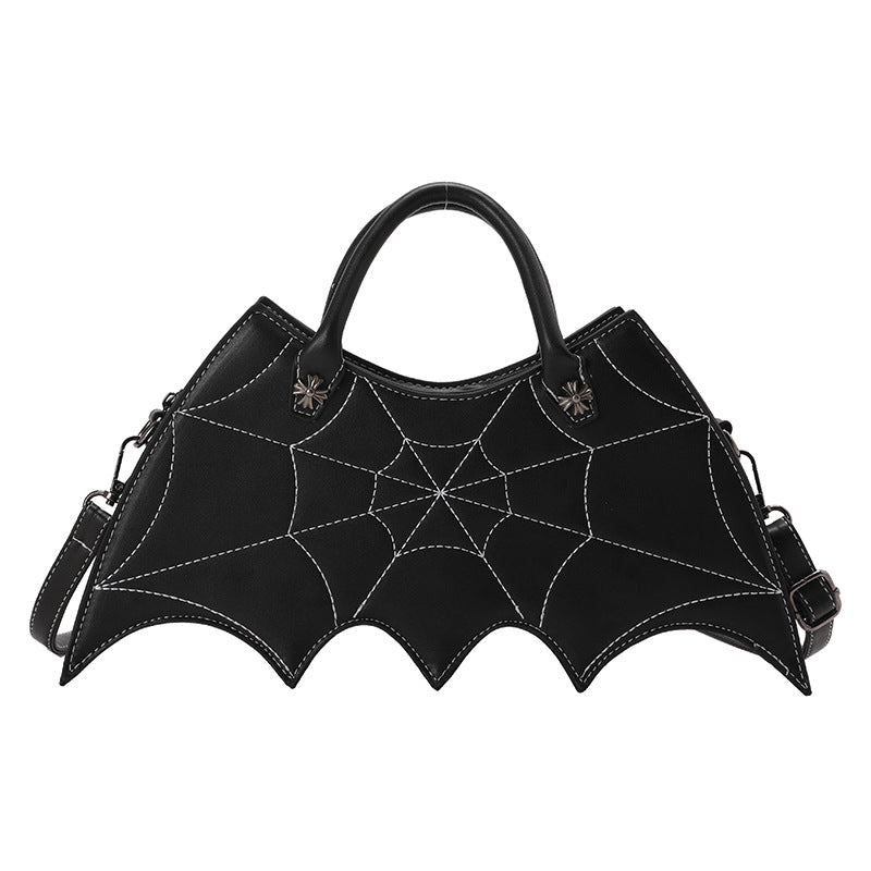 best Halloween Spider Web Shape Shoulder Bags Personality Batgirl Tide Pu Handbags Fashoin Messenger Crossbody Bag 0 shop online at M2K Trends for