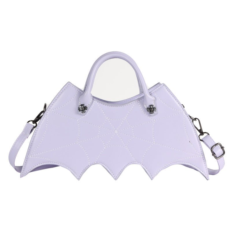 best Halloween Spider Web Shape Shoulder Bags Personality Batgirl Tide Pu Handbags Fashoin Messenger Crossbody Bag 0 shop online at M2K Trends for