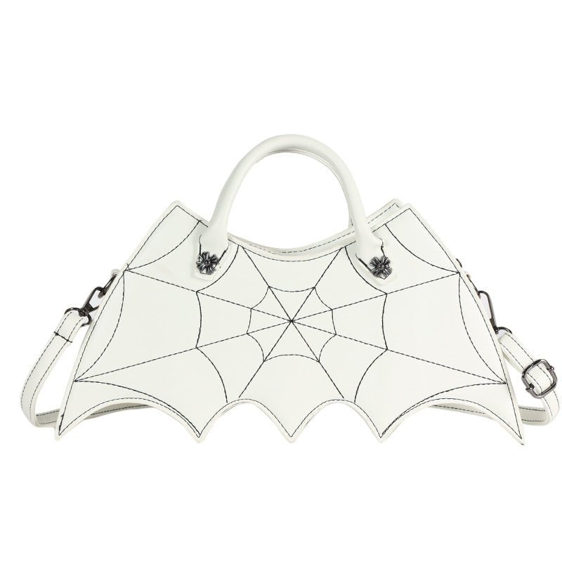 best Halloween Spider Web Shape Shoulder Bags Personality Batgirl Tide Pu Handbags Fashoin Messenger Crossbody Bag 0 shop online at M2K Trends for