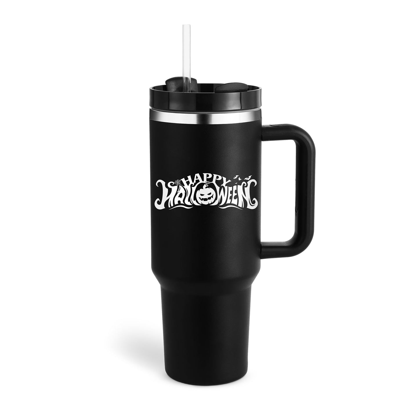 best Halloween Thermal Mug 40oz Straw Coffee Insulation Cup With Handle Portable Car Stainless Steel Water Bottle LargeCapacity Travel BPA Free Thermal Mug 0 shop online at M2K Trends for