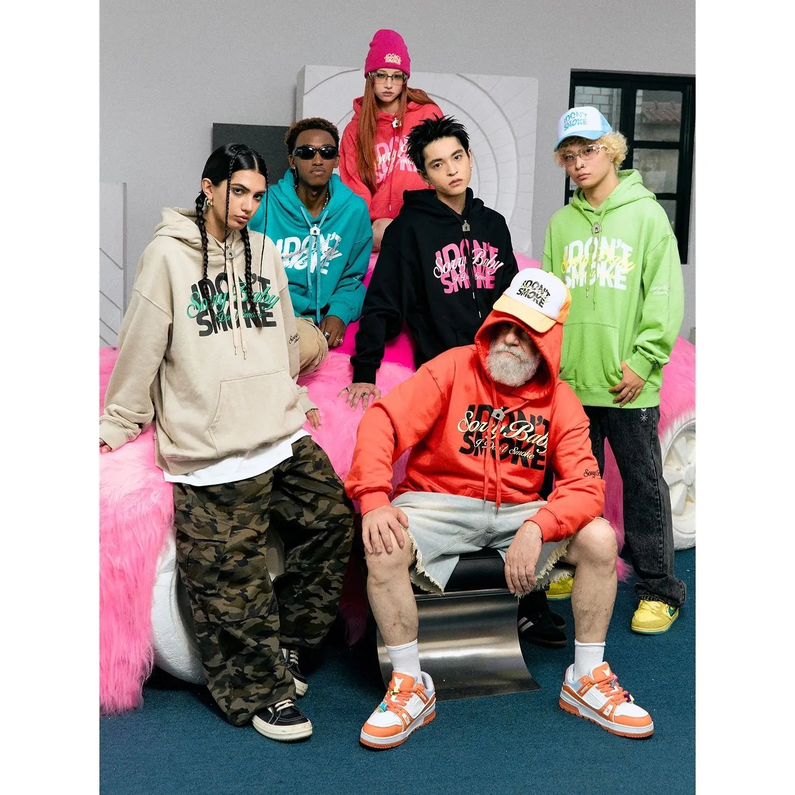 best Harajuku Corduroy Letter Print Hoodies for Men America Fashion Dopamine Long Sleeve Oversized Hoodie Women Y2K Casual Coats shop online at M2K Trends for