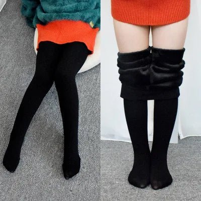 best High Quality Winter Fur Girls Leggings Thick Velvet Children Pants Warm Elastic Waist Cotton Kids Girls Trousers shop online at M2K Trends for