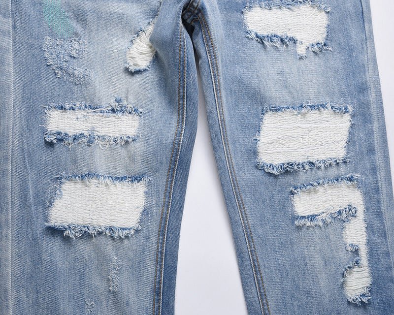 best High Street Washed Distressed Slim-fit Ripped Jeans 0 shop online at M2K Trends for