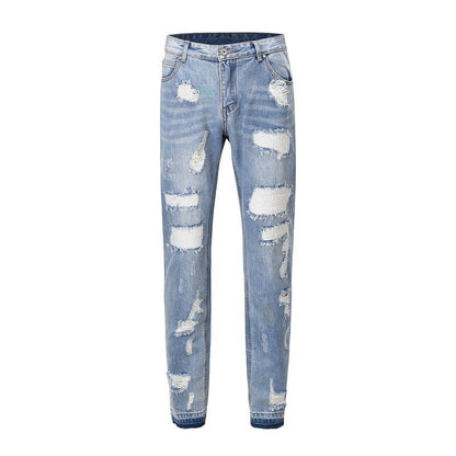 best High Street Washed Distressed Slim-fit Ripped Jeans 0 shop online at M2K Trends for