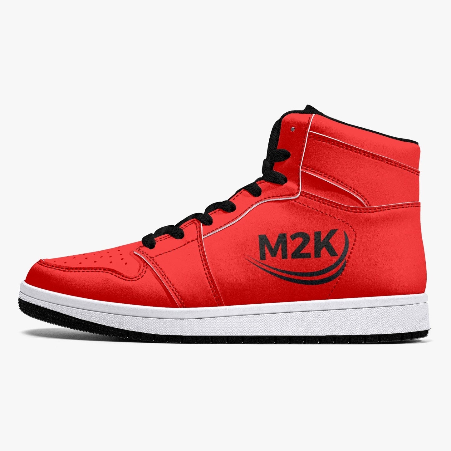 best High-Top Leather Sneakers/shoes Red ( black or white bottom) Bestsellers shop online at M2K Trends for fashion