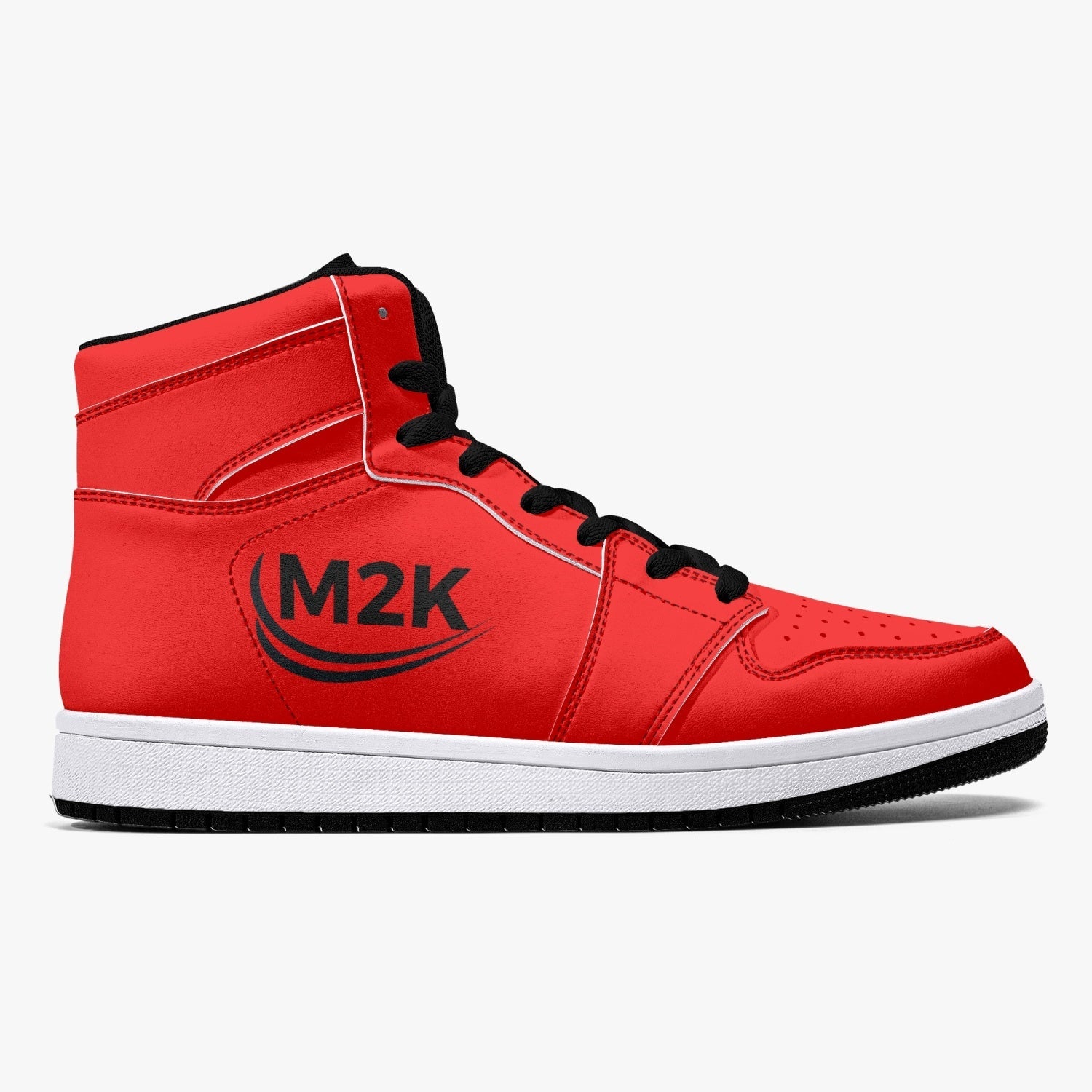 best High-Top Leather Sneakers/shoes Red ( black or white bottom) Bestsellers shop online at M2K Trends for fashion