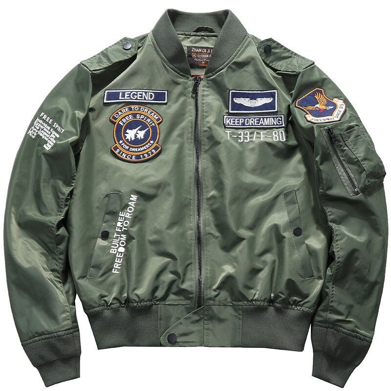 best Hip hop Jacket Men High quality Thick Army Navy White Military motorcycle Ma-1 aviator Pilot Men Baseball Bomber Jacket Men 0 shop online at M2K Trends for