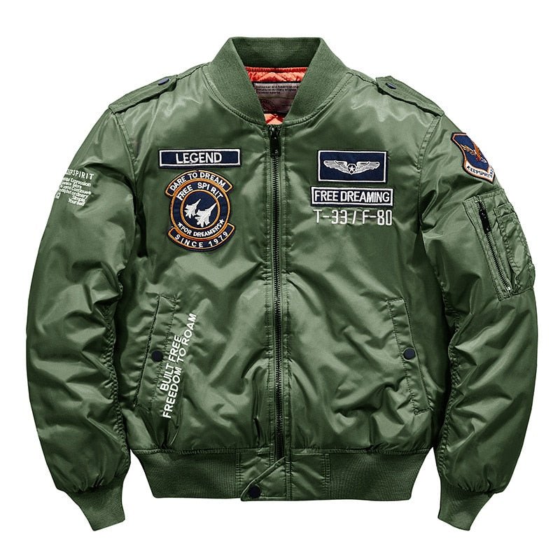 best Hip hop Jacket Men High quality Thick Army Navy White Military motorcycle Ma-1 aviator Pilot Men Baseball Bomber Jacket Men 0 shop online at M2K Trends for