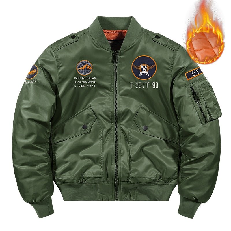 best Hip hop Jacket Men High quality Thick Army Navy White Military motorcycle Ma-1 aviator Pilot Men Baseball Bomber Jacket Men 0 shop online at M2K Trends for