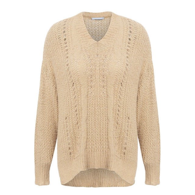 best Hollow pullover sweater knit sweater 0 shop online at M2K Trends for