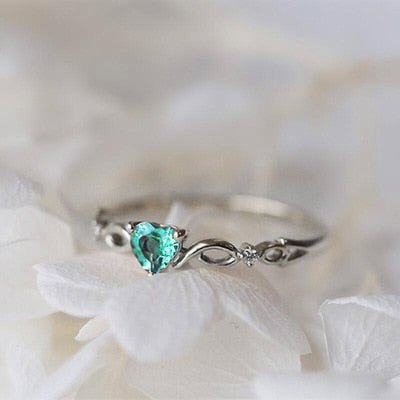 best Huitan Simple Heart Ring For Women Female Cute Finger Rings Romantic Birthday Gift For Girlfriend Fashion Zircon Stone Jewelry 0 shop online at M2K Trends for