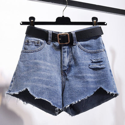 best Irregular Denim Shorts Women 0 shop online at M2K Trends for