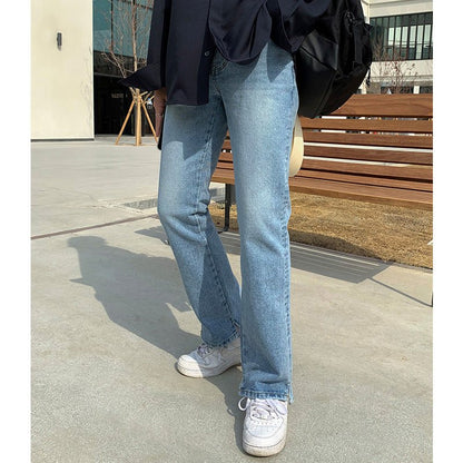 best Jeans Boys Summer New Straight Loose Pants Korean Style Trend Blue Casual Trousers 0 shop online at M2K Trends for