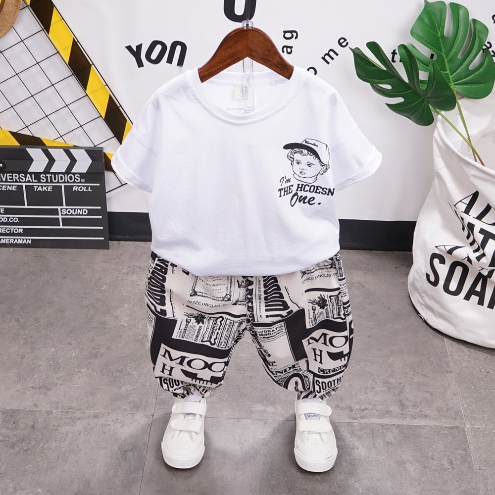 best Kids Clothes Toddler Boys Clothing Set Children Summer Cartoon Kids sketch Tops Shorts Infantil Baby Suit 2-7years 0 shop online at M2K Trends for