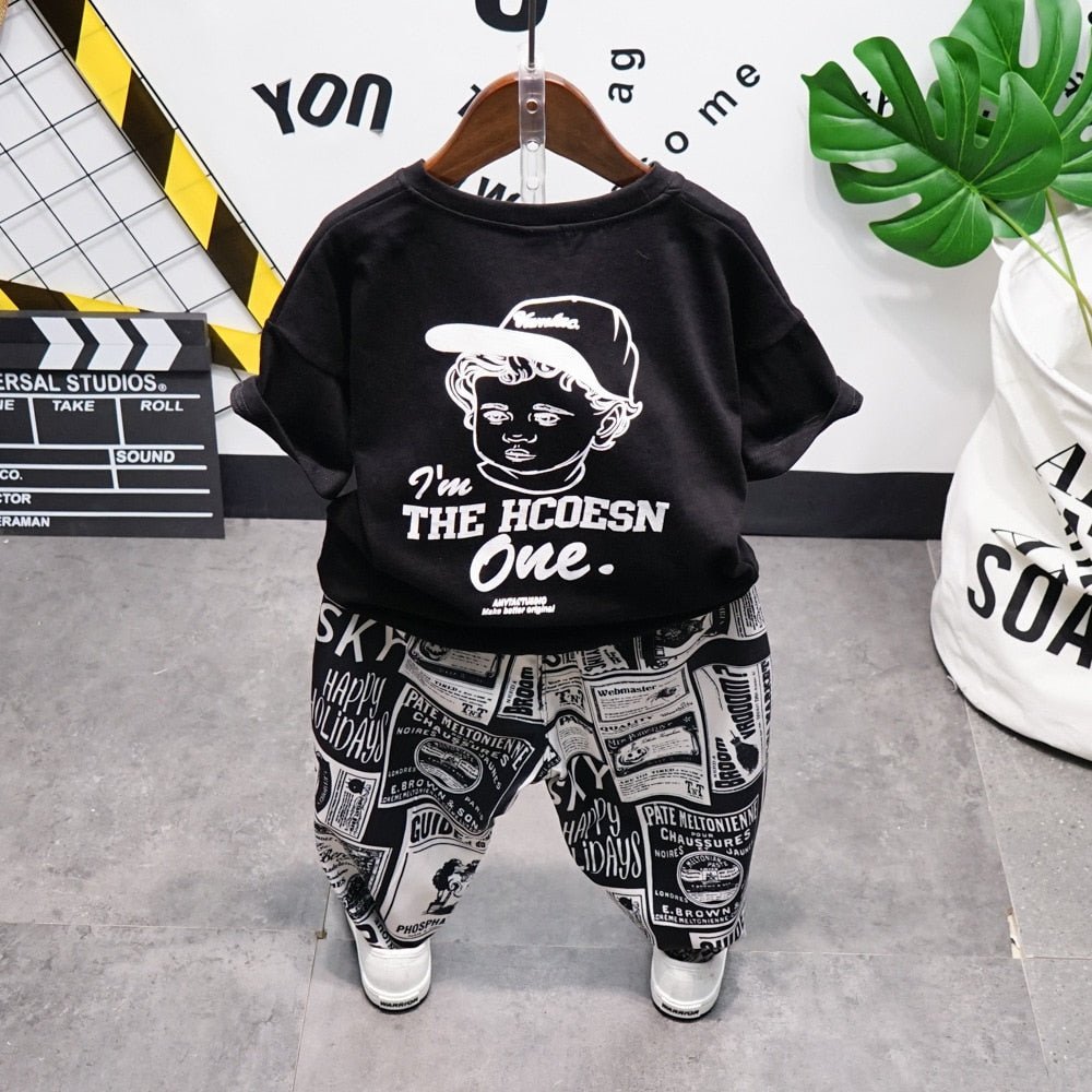 best Kids Clothes Toddler Boys Clothing Set Children Summer Cartoon Kids sketch Tops Shorts Infantil Baby Suit 2-7years 0 shop online at M2K Trends for