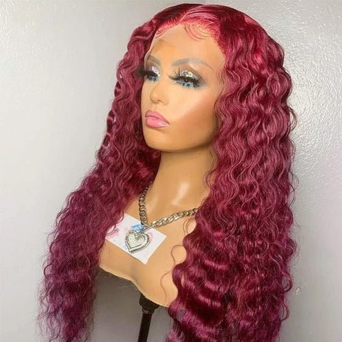 best Kinky Curly Lace Front Synthetic Wig 180% Density Natural Black Soft Other shop online at M2K Trends for