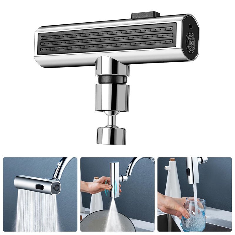 best Kitchen Faucet Waterfall Outlet Splash Proof Universal Rotating Bubbler Multifunctional Water Nozzle Extension Kitchen Gadgets 0 shop online at M2K Trends for