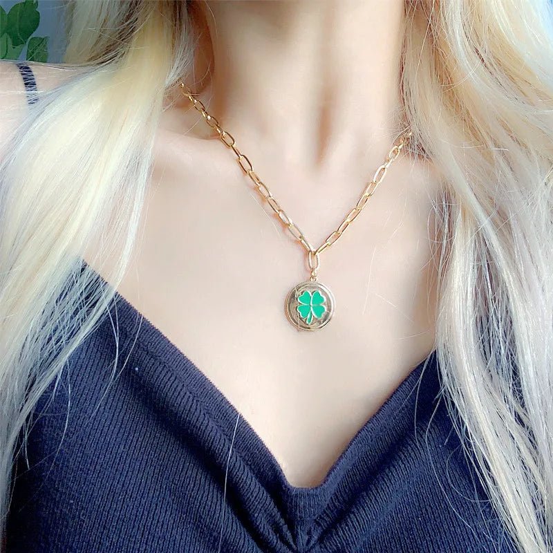 best Korean Charms Rainbow Crystal Necklace For Women Metal Vintage Y2K Choker Necklace Gossip Girls 90s Style Aesthetics Friends shop online at M2K Trends for