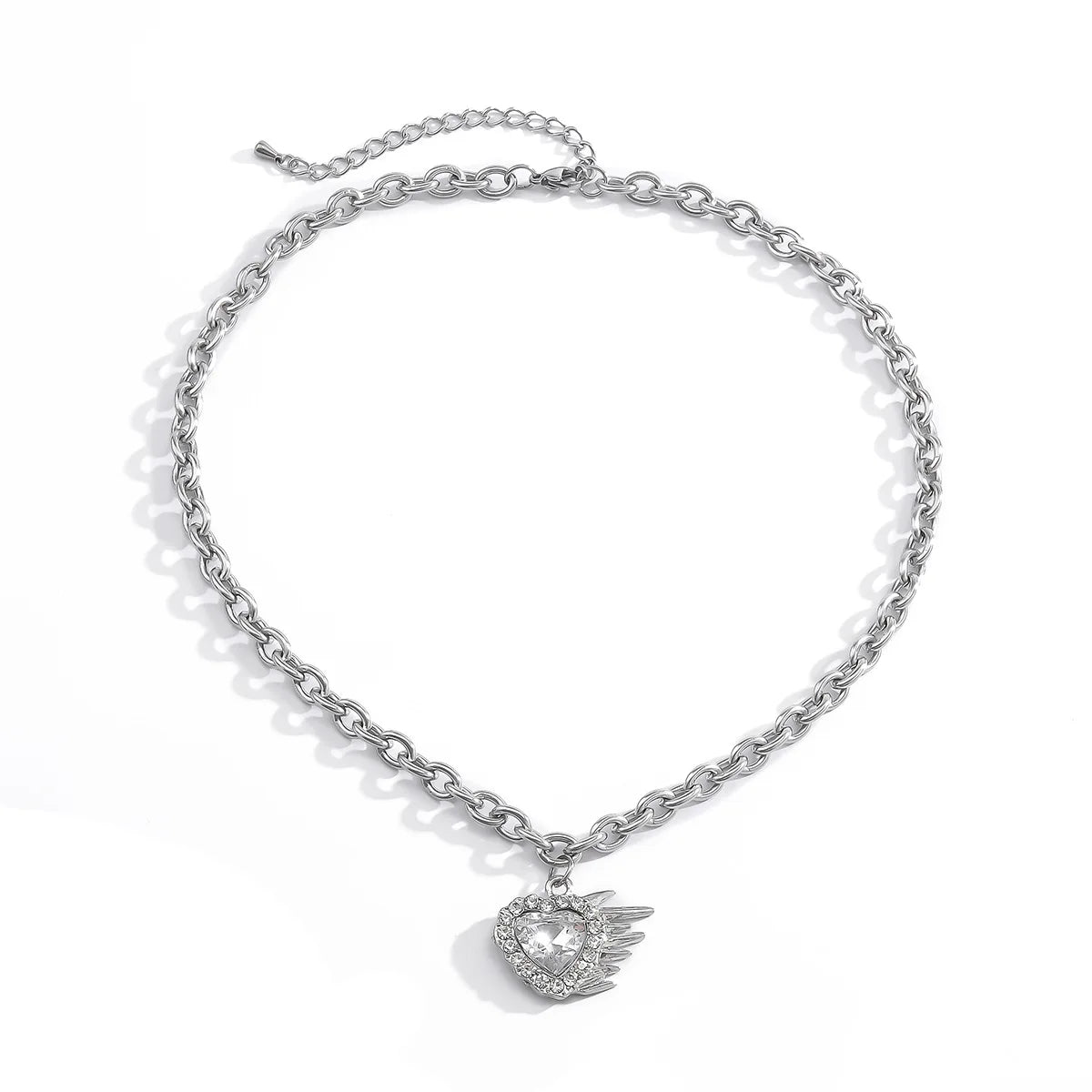 best Korean Charms Rainbow Crystal Necklace For Women Metal Vintage Y2K Choker Necklace Gossip Girls 90s Style Aesthetics Friends shop online at M2K Trends for